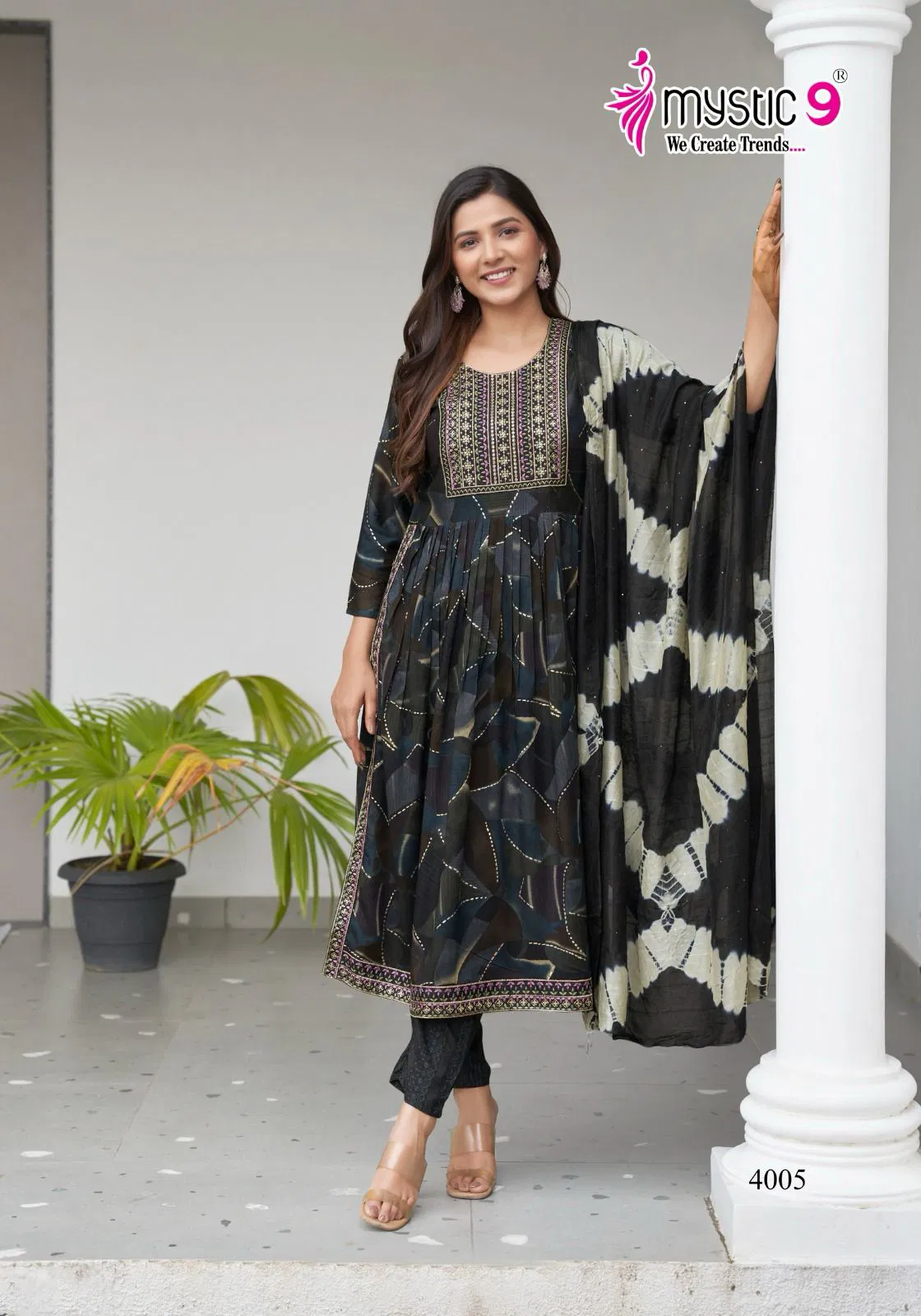 Black Beauty Vol 4 By Mystic 9 Rayon Printed Kurti With Bottom Dupatta Suppliers In India